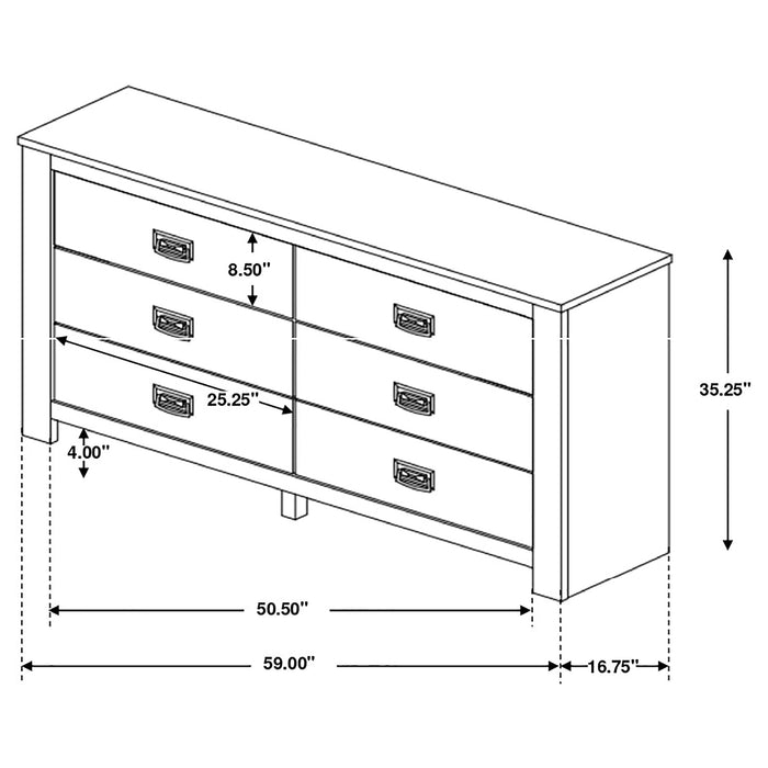 Frederick 4-piece Queen Bedroom Set Weathered Oak