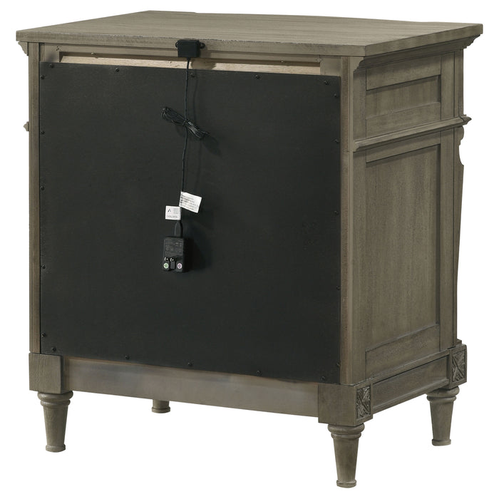 Alderwood 3-drawer Nightstand French Grey