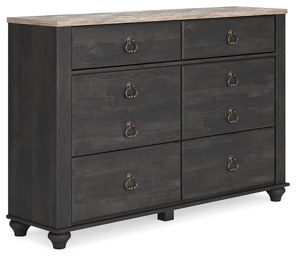 Nanforth Queen Panel Bed with Dresser