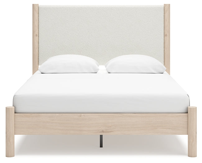 Cadmori  Upholstered Panel Bed