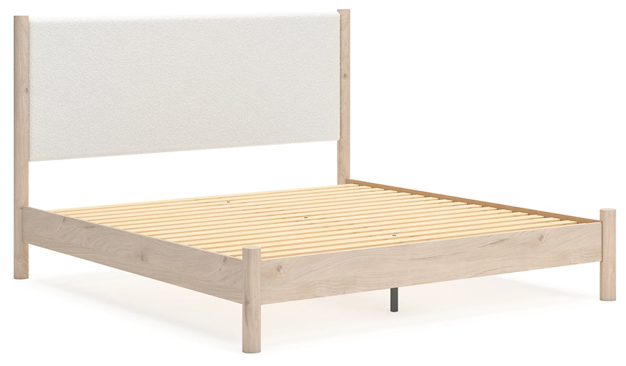 Cadmori  Upholstered Panel Bed