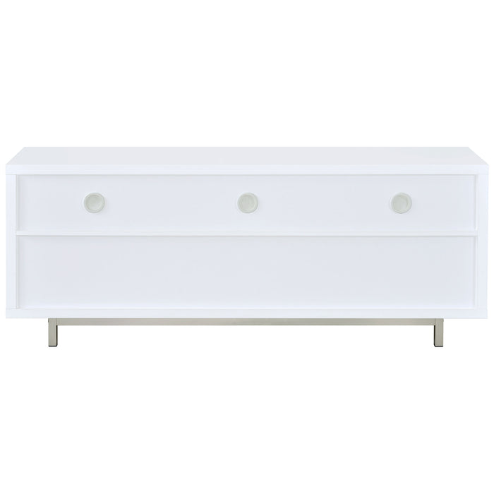 Casey 2-drawer Engineered Wood 60" TV Stand White