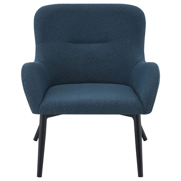 Calvin Upholstered Modern Arm Accent Chair Aegean Blue