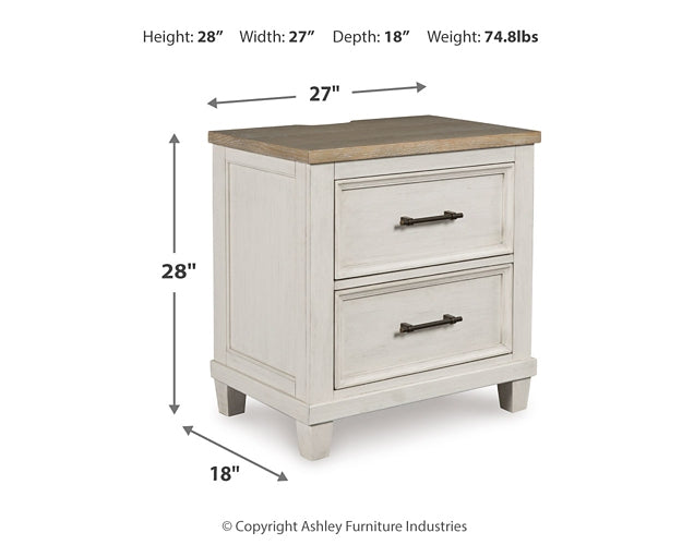 Shaybrock King Panel Bed with Dresser and 2 Nightstands