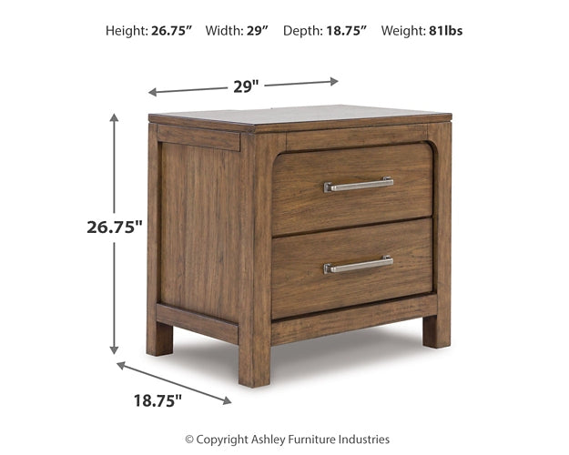 Cabalynn King Panel Bed with Dresser and Nightstand