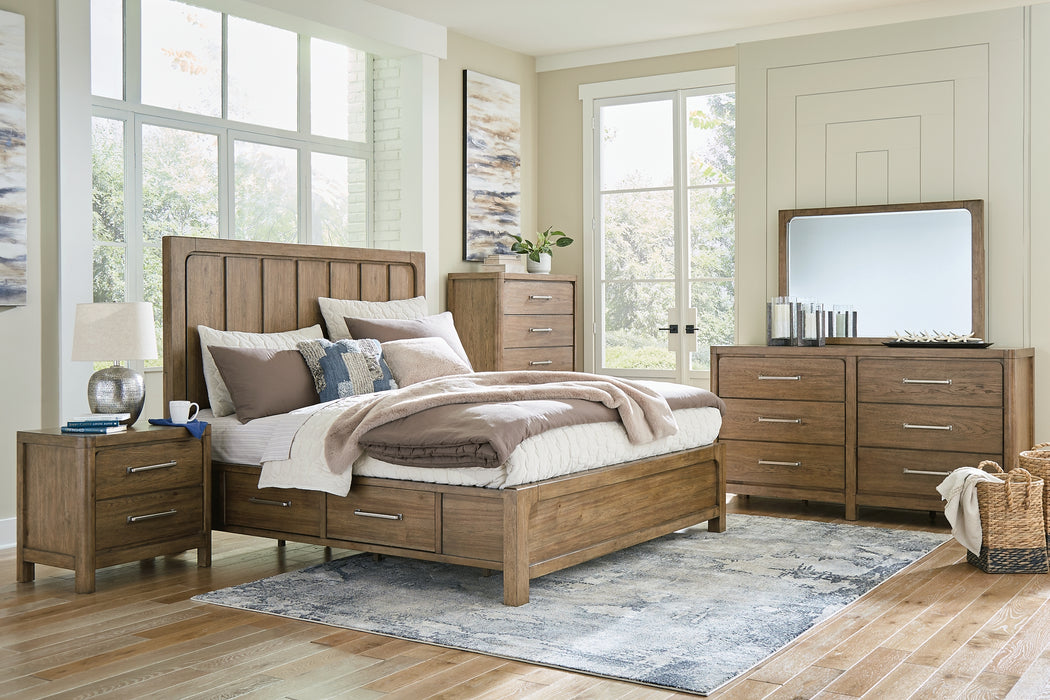 Cabalynn King Panel Bed with Dresser and Nightstand