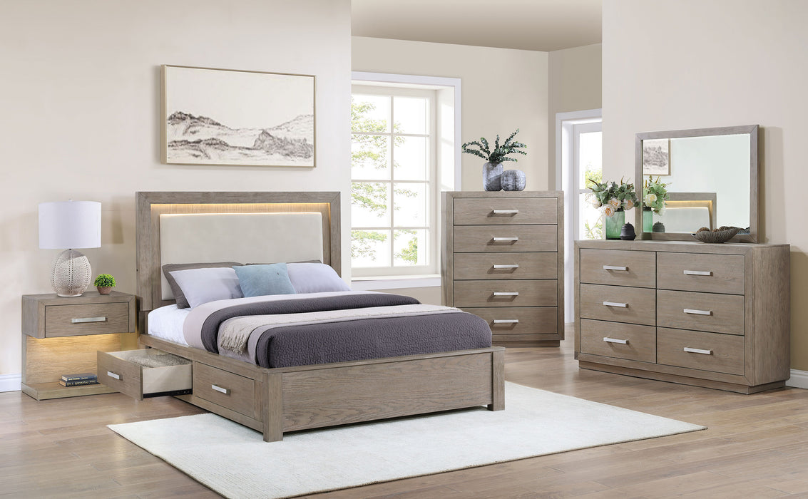 Kenora 5-piece Queen Bedroom Set Barley Brown