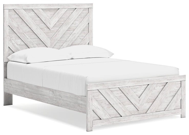 Cayboni Full Panel Bed with Dresser and 2 Nightstands