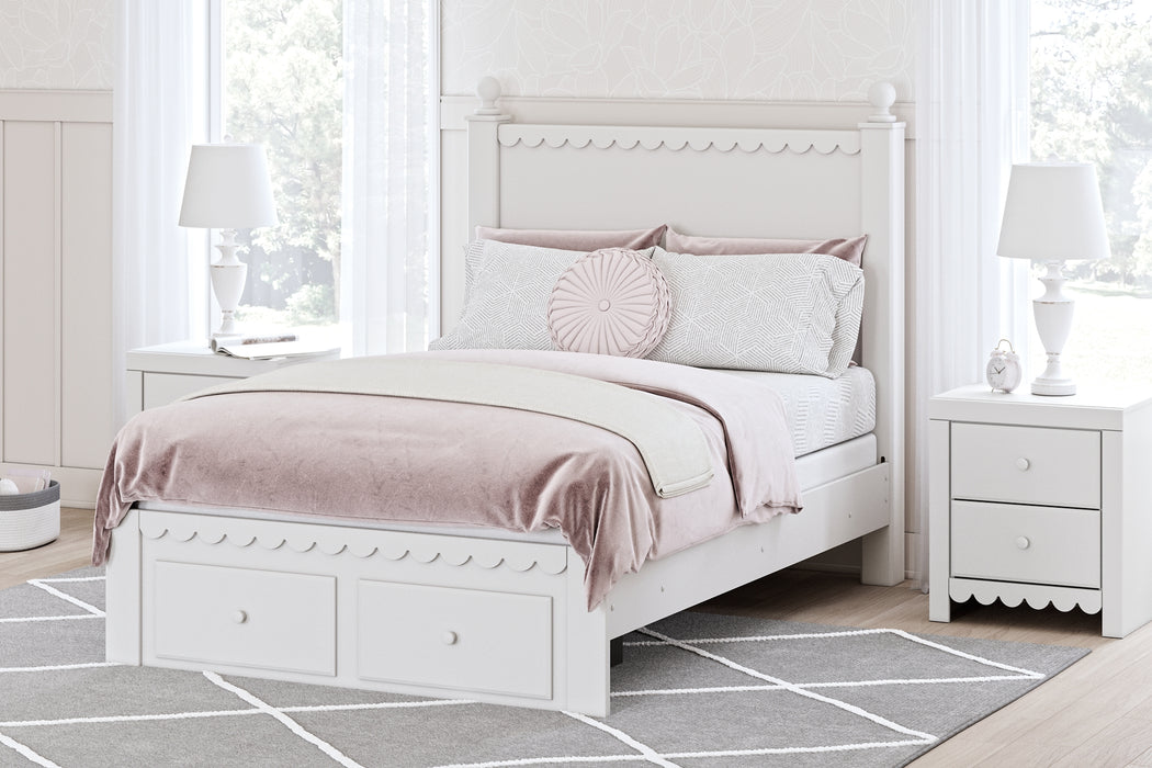 Mollviney Full Panel Storage Bed with Dresser