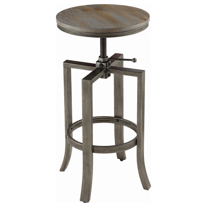 Bartlett 3-piece Adjustable Bar Table Set Brushed Nutmeg