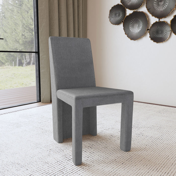 Tordera Velvet Upholstered Dining Side Chair Grey (Set of 2)