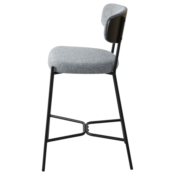 Elison Counter Height Bar Stool Grey (Set of 2)