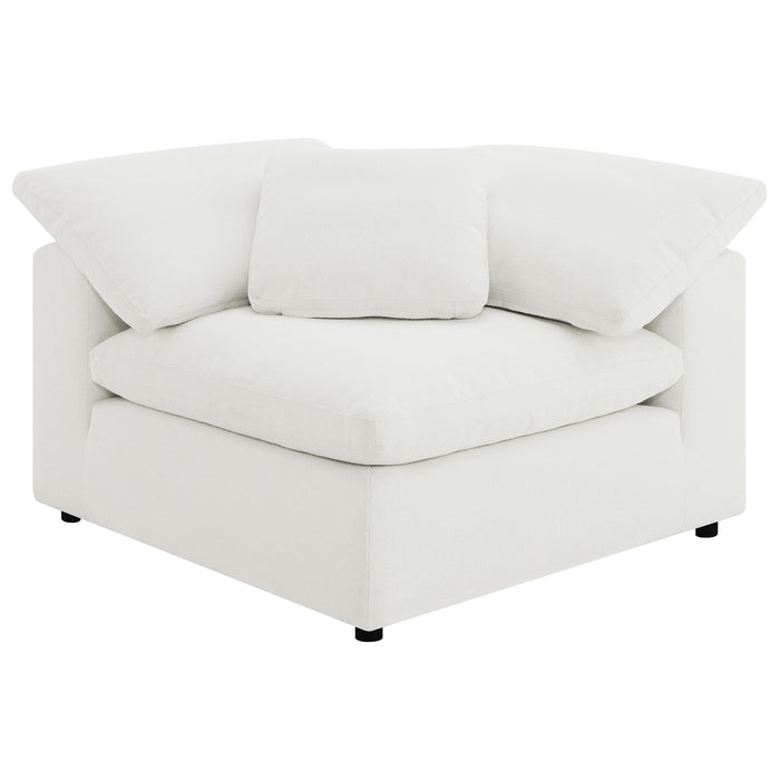 Raleigh Boucle Upholstered Corner Chair Ivory