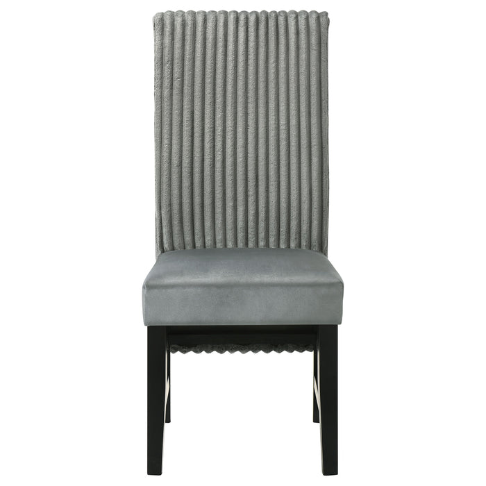 Barrand Upholstered Dining Side Chair Grey (Set of 2)