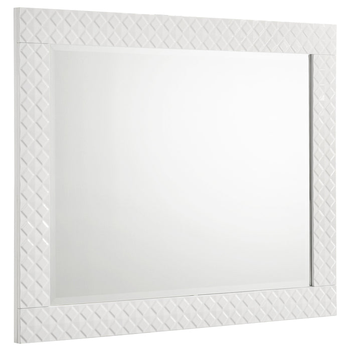 Ives Dresser Mirror White High Gloss