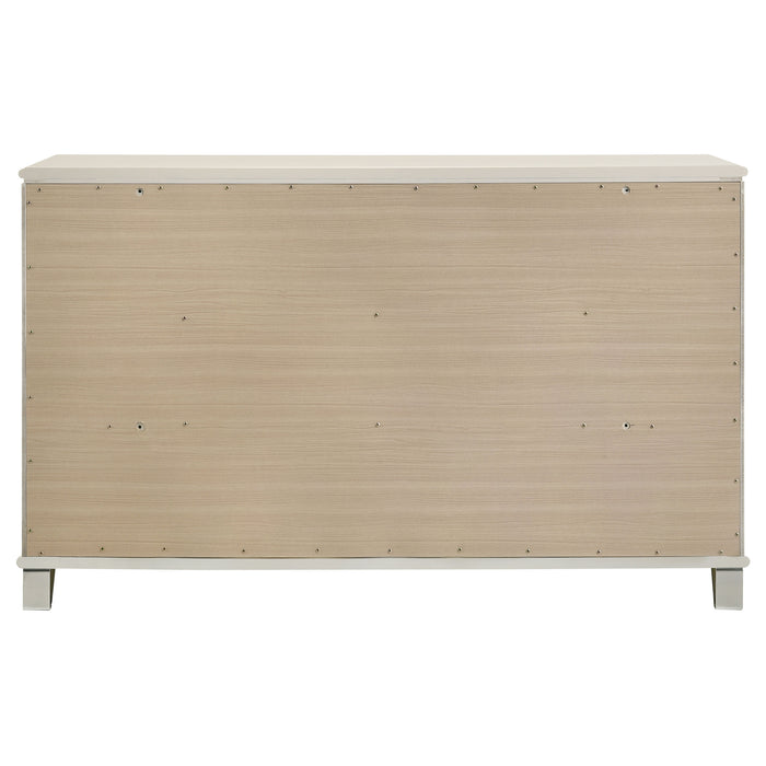 Olivia 6-drawer Dresser Cabinet Pearl White