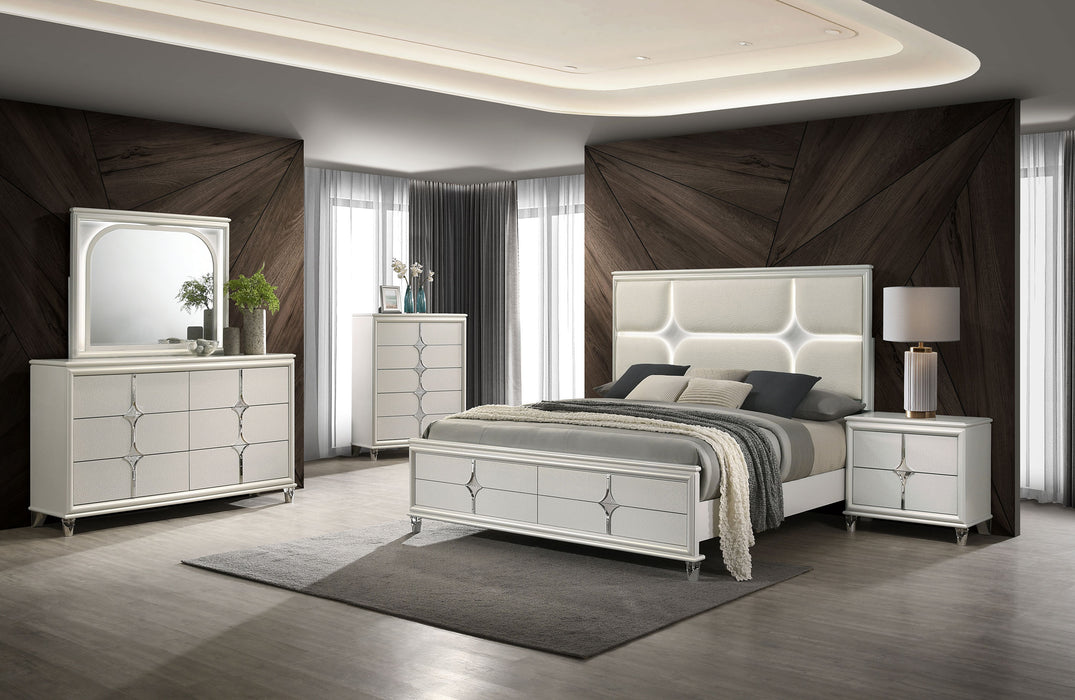 Olivia 6-drawer Dresser Cabinet Pearl White