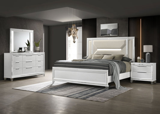 Marmore 4-piece Queen Bedroom Set White