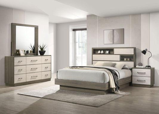 Fenwick 4-piece Eastern King Bedroom Set Grey Oak