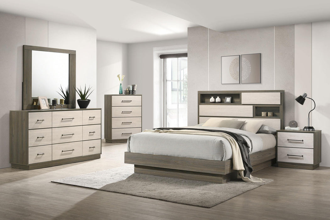 Fenwick 4-piece California King Bedroom Set Grey Oak