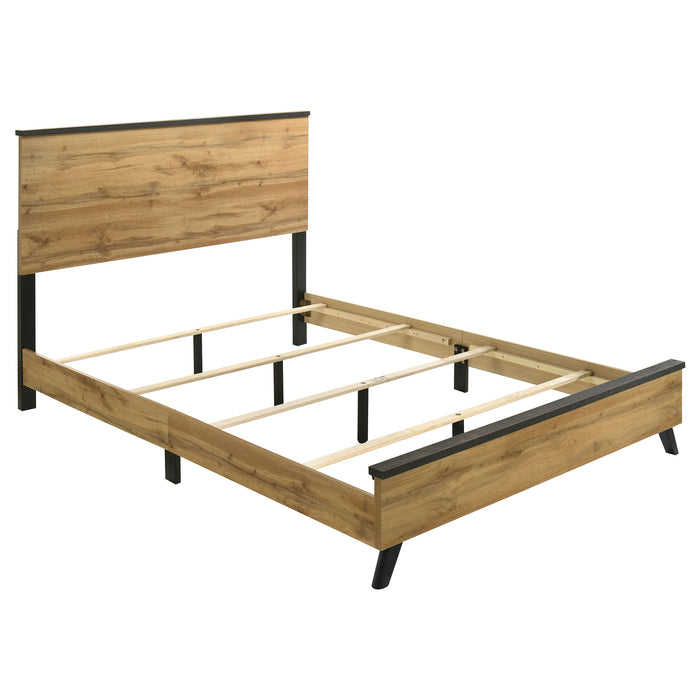 Kaywood 51-inch Eastern King Panel Bed Natural Pine