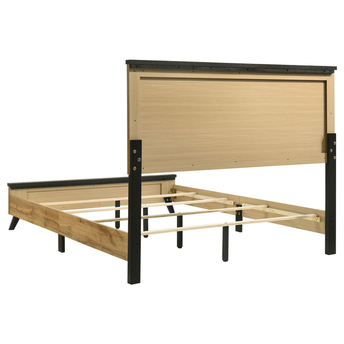 Kaywood 51-inch Eastern King Panel Bed Natural Pine