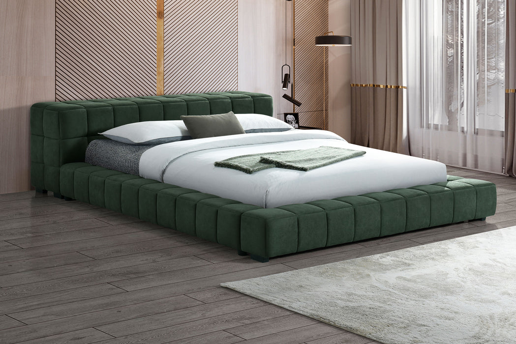 Trinity Upholstered Full Platform Bed Spruce