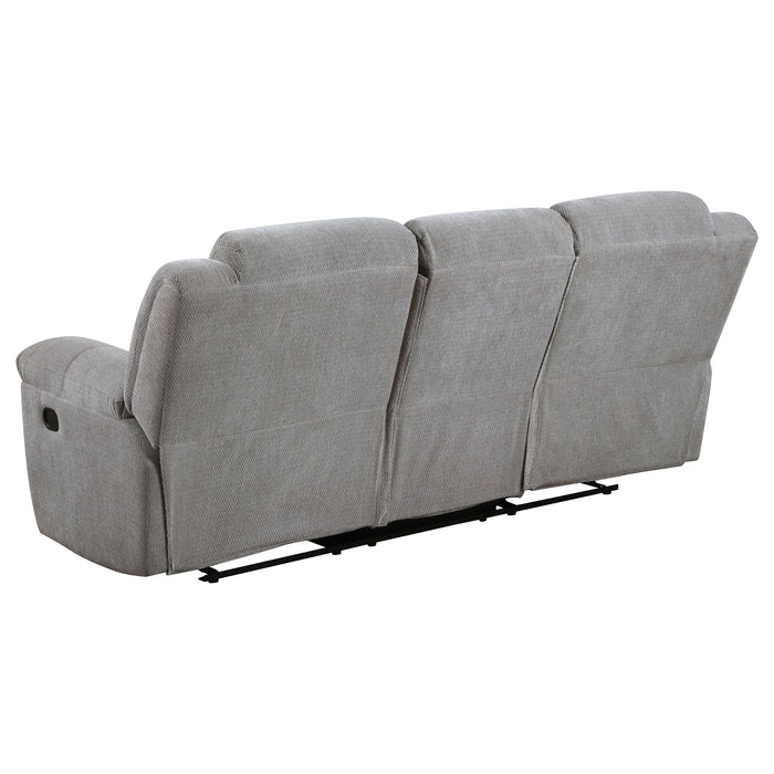 Gilson 3-piece Chenille Upholstered Sofa Set Grey