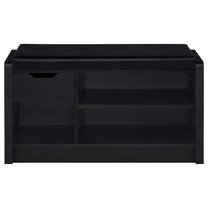 Arrington Storage Bench Black