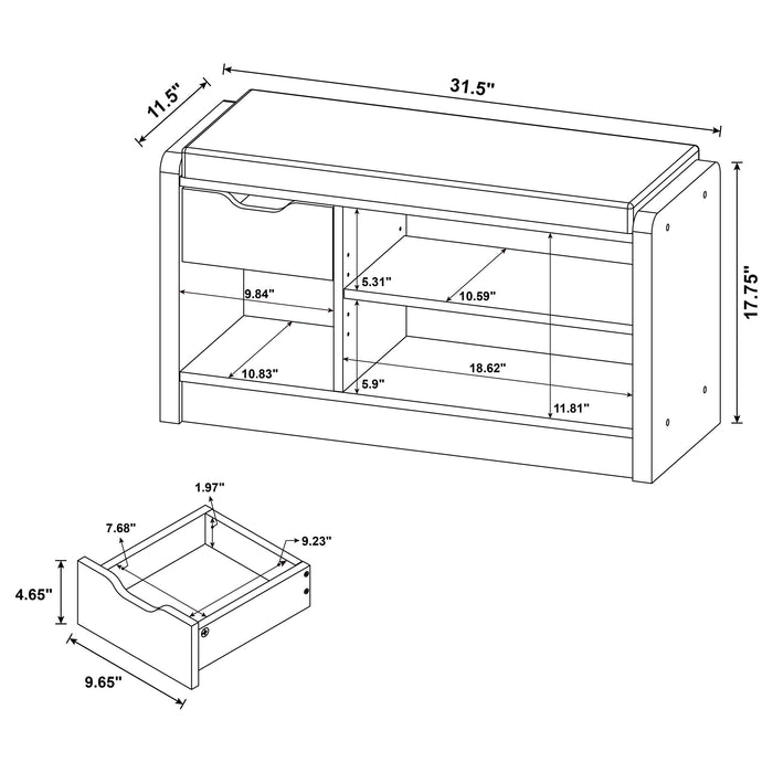 STORAGE BENCH