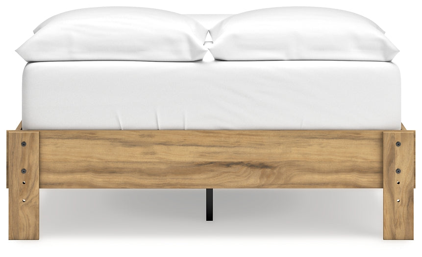 Bermacy Full Platform Bed with 2 Nightstands