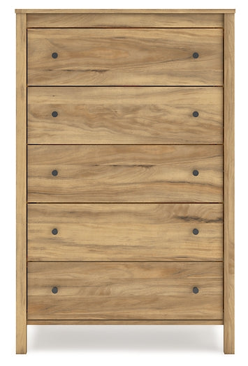 Bermacy Queen Panel Headboard with Dresser and Chest