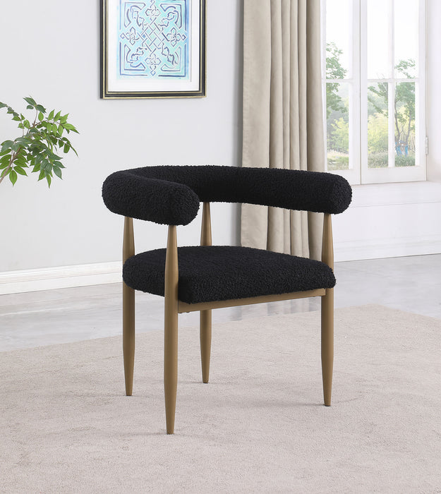 Dunmore Upholstered Dining Side Chair Black (Set of 2)