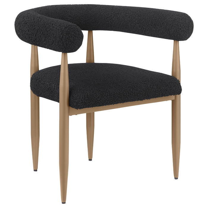 Dunmore Upholstered Dining Side Chair Black (Set of 2)