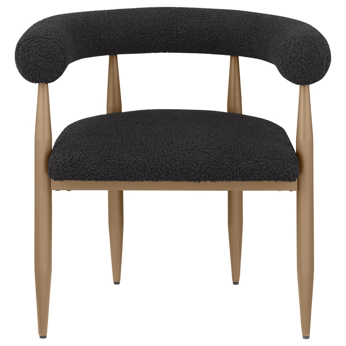 Dunmore Upholstered Dining Side Chair Black (Set of 2)