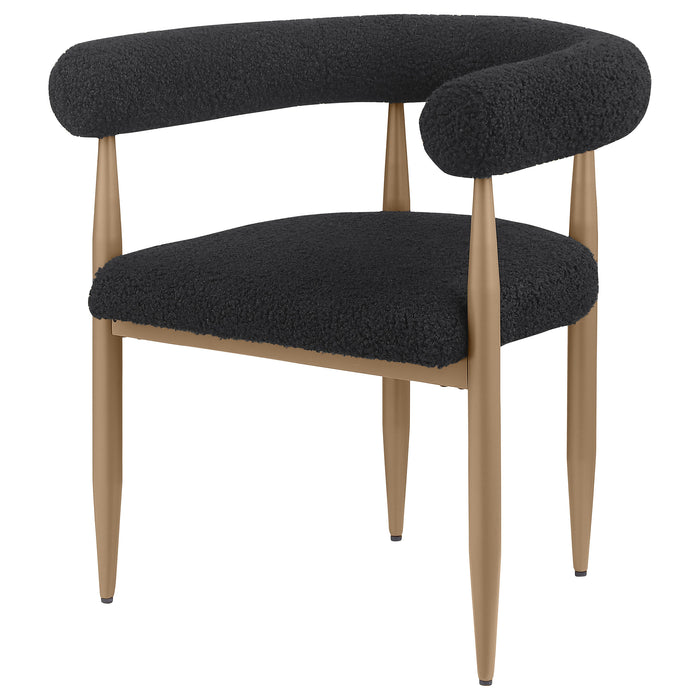 Dunmore Upholstered Dining Side Chair Black (Set of 2)