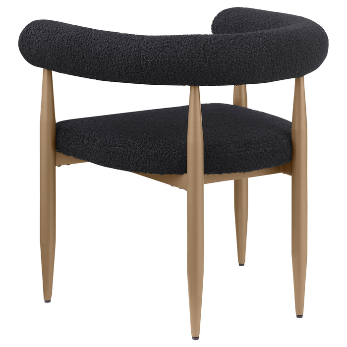 Dunmore Upholstered Dining Side Chair Black (Set of 2)