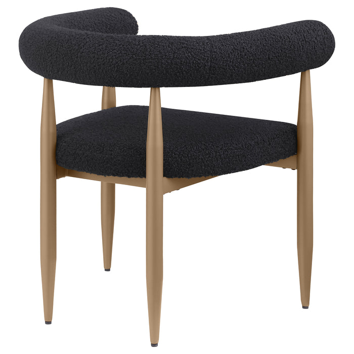 Dunmore Upholstered Dining Side Chair Black (Set of 2)