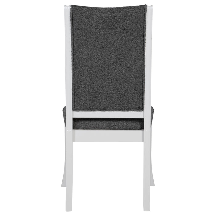 Judd Upholstered Dining Side Chair Pearl White (Set of 2)