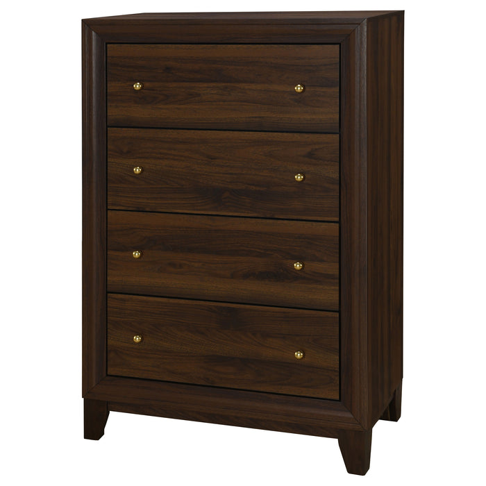 Welsley 4-drawer Chest of Drawers Walnut