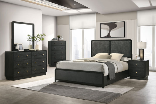 Cavelle 5-piece Eastern King Bedroom Set Black