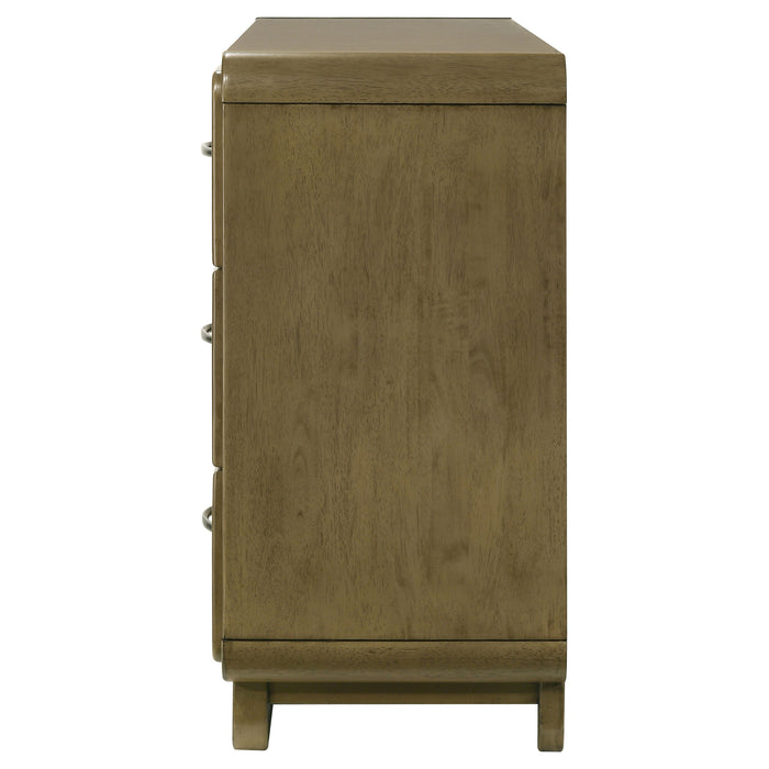 Amsbury 6-drawer Dresser Cabinet Nutmeg