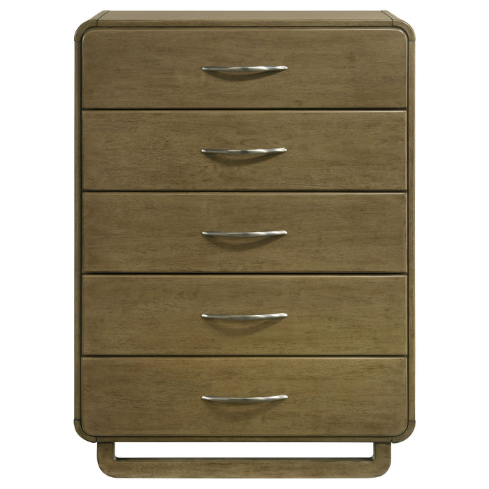 Amsbury 5-drawer Chest of Drawers Nutmeg