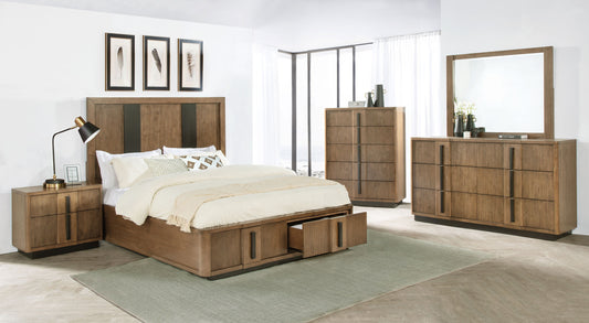 Terrace 5-piece Eastern King Bedroom Set Ash Brown