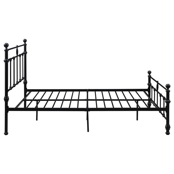 Novak 48-inch Metal Queen Open Frame Bed Matte Black