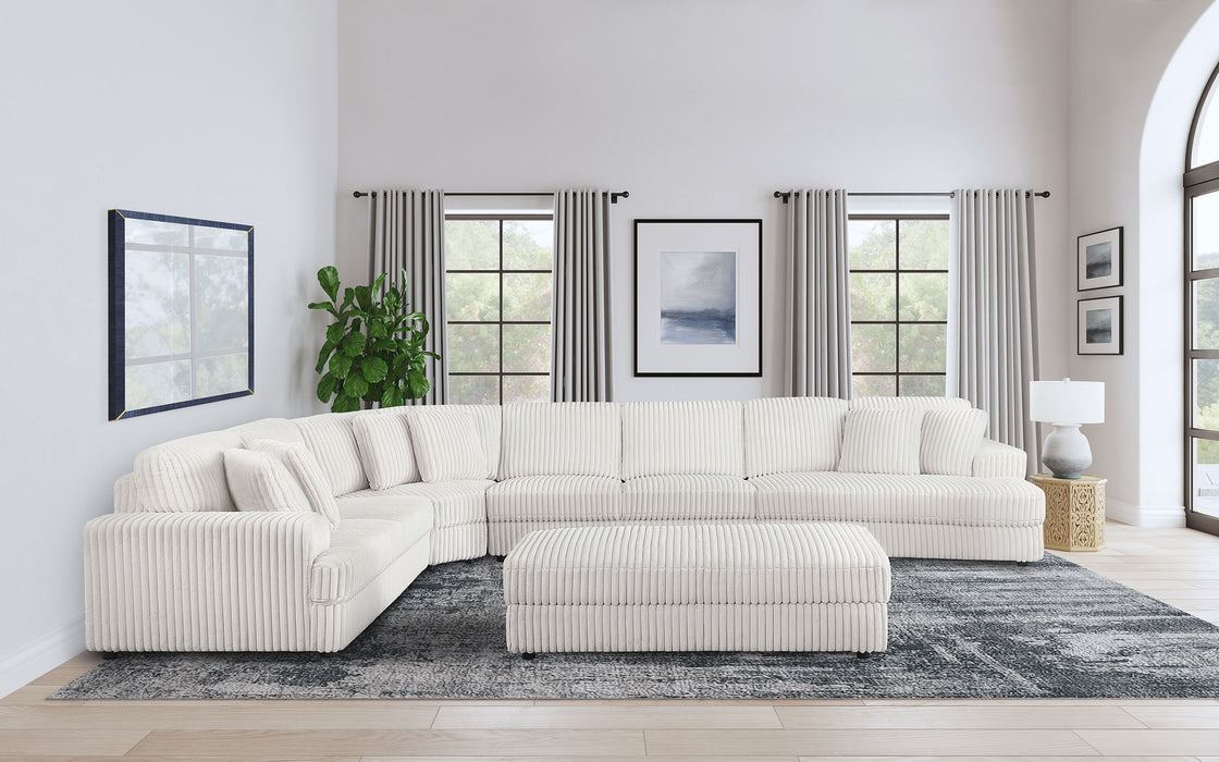 Emberson 5-piece Upholstered Modular Sectional Sofa Ivory