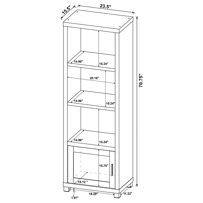 Jupiter 3-piece Entertainment Center 79-inch TV Stand Black