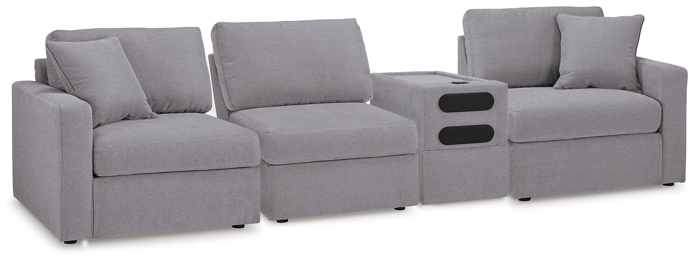 Modmax 4-Piece Sectional with Audio Console