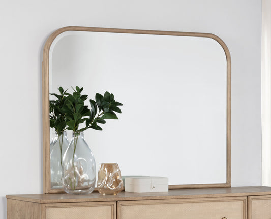 Kailani Dresser Mirror Beige Oak