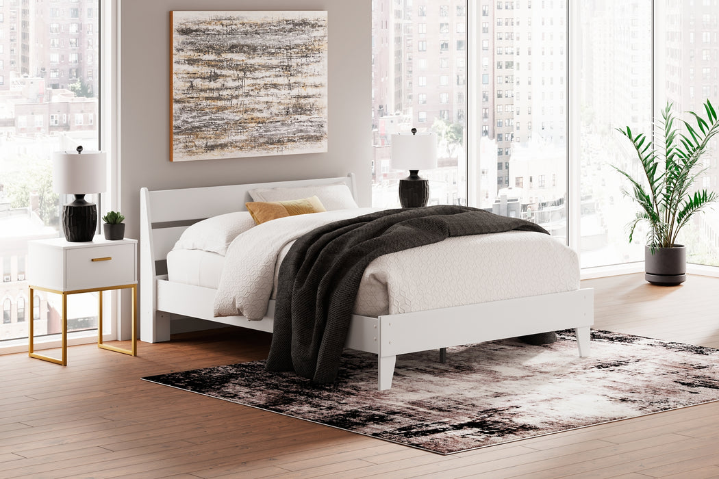 Socalle Queen Panel Platform Bed with Dresser and Nightstand